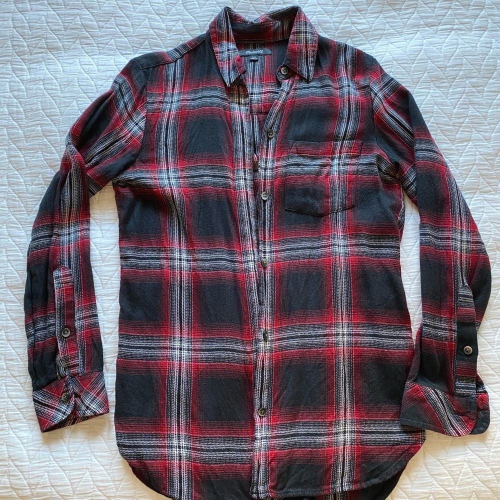 Madewell Plaid Button Up Shirt